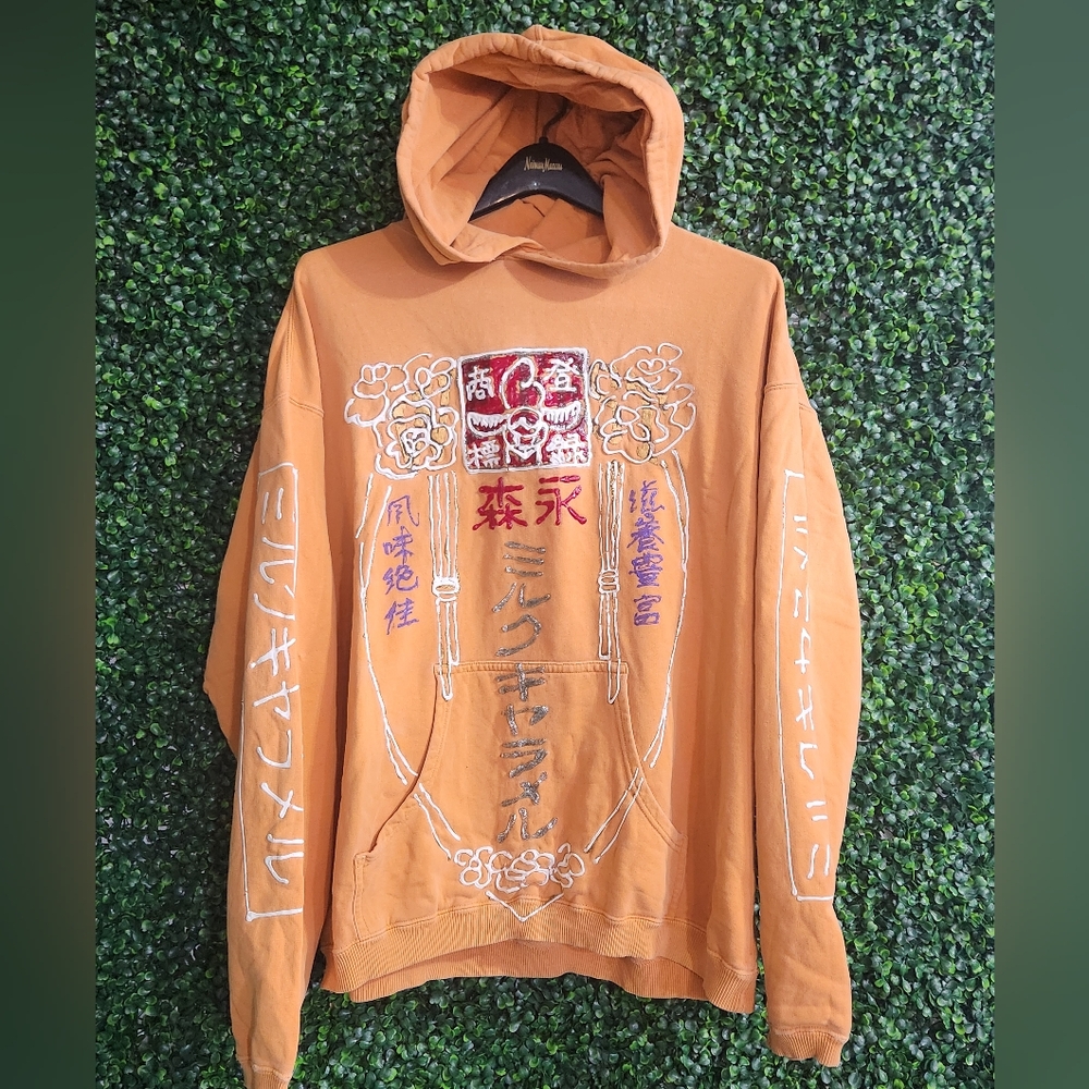 Vintage Genuine Pigment Dyed Men's Cotton Sweatshirts Hoodies Size M